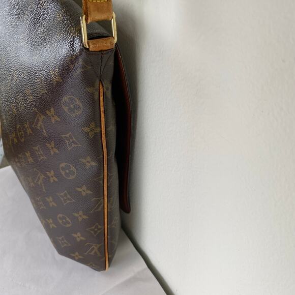 Vintage Louis Vuitton Musette Brown Logo Messenger Crossbody Bag Designer Luxury - Picture 5 of 14